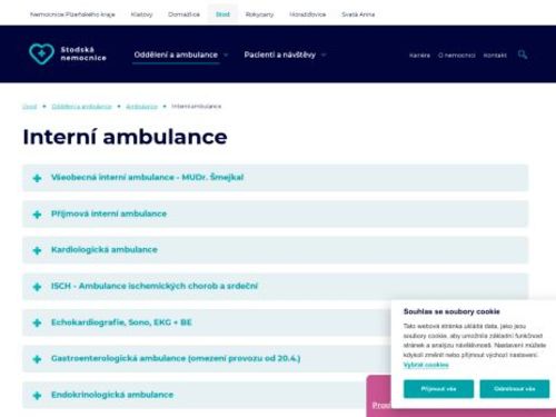 Endokrinologická ambulance - Stodská nemocnice