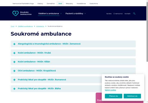 Zobrazit webové stránky Oční ambulance - MUDr. Monika Kropáčková