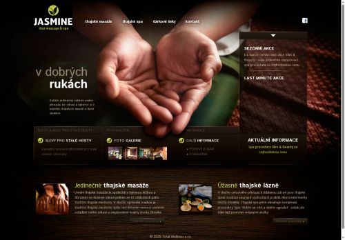 Webové stránky Total Wellness s.r.o., Brno