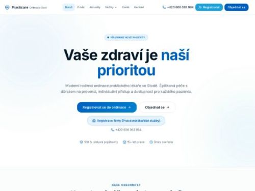 Praktický lékař pro dospělé Practicare s.r.o. - MUDr. František Bláha