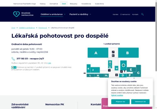 Zobrazit webové stránky Lékařská pohotovost pro dospělé - Stodská nemocnice