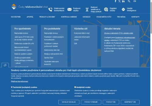 Český telekomunikační úřad nabízí práci na pozici Technik monitorování rádiového spektra (m+ž) v obci Tehov