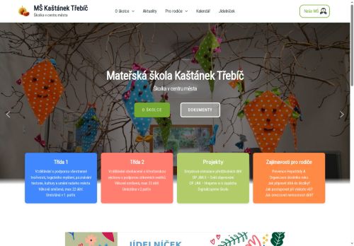 Mateřská škola "Kaštánek" Třebíč, Gorazdovo nám., příspěvková organizace nabízí práci na pozici KUCHAŘ/KA v obci Třebíč