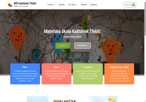 Mateřská škola "Kaštánek" Třebíč, Gorazdovo nám., příspěvková organizace nabízí práci na pozici KUCHAŘ/KA v obci Třebíč