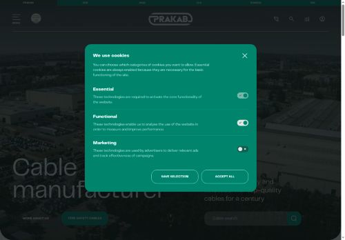 PRAKAB Pražská Kabelovna s.r.o. nabízí práci na pozici Kabeláři v obci Praha