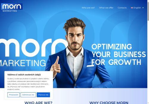 Webové stránky Morn Marketing s.r.o., Brno