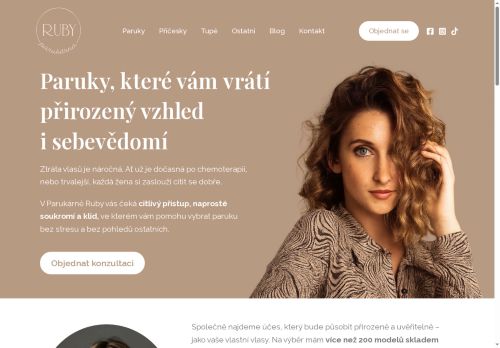Zobrazit webové stránky Parukárna Ruby