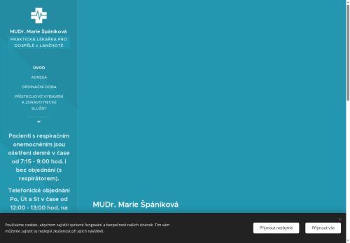 Zobrazit webové stránky Praktický lékař pro dospělé - MUDr. Marie Špániková