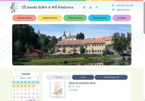 Základní škola Josefa Suka a mateřská škola Křečovice nabízí práci na pozici Kuchař/ka ŠJ v obci Křečovice