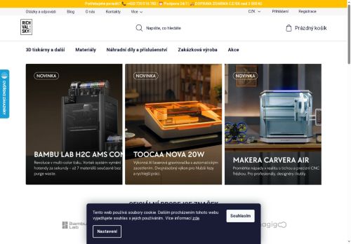 Webové stránky RICHVALSKY MANUFACTURING s.r.o., Hodonín