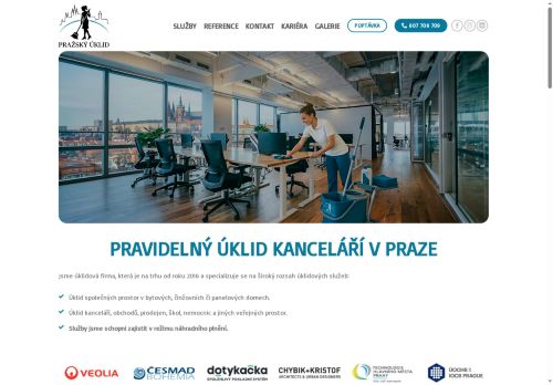 Pražský úklid, s.r.o. nabízí práci na pozici Pracovnice úklidu v obci Praha