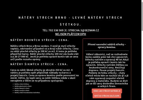 Zobrazit webové stránky Nátěry střech-opravy komínů