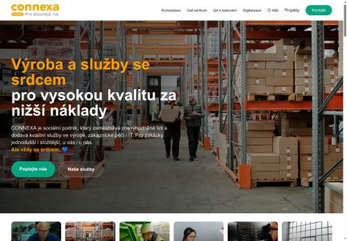Webové stránky Connexa Social s.r.o., Nedvědice