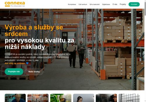 Webové stránky Connexa Social s.r.o., Slavonice