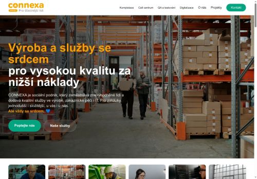 Connexa Social s.r.o. nabízí práci na pozici Dělník, dělnice pro kompletace v obci Nedvědice