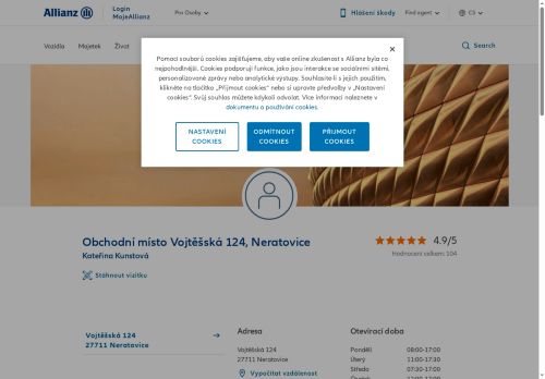 Zobrazit webové stránky Allianz pojišťovna - Ing. Kateřina Kunstová