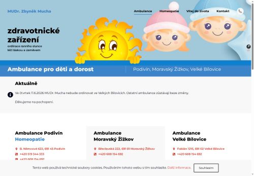 Zobrazit webové stránky Praktický lékař pro děti a dorost - MUDr. Zbyněk Mucha