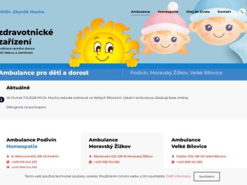 Praktický lékař pro děti a dorost - MUDr. Zbyněk Mucha