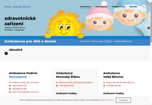 Zobrazit webové stránky Praktický lékař pro děti a dorost - MUDr. Zbyněk Mucha
