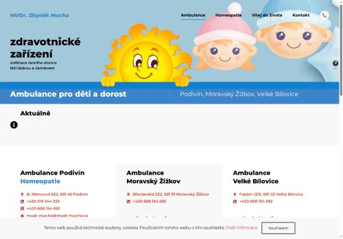 Zobrazit webové stránky Praktický lékař pro děti a dorost - MUDr. Zbyněk Mucha