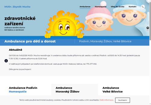 Zobrazit webové stránky Praktický lékař pro děti a dorost - MUDr. Zbyněk Mucha