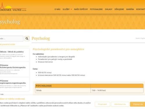 Psychologická ambulance Nemocnice Valtice - Mgr. et Mgr. Zuzana Berková