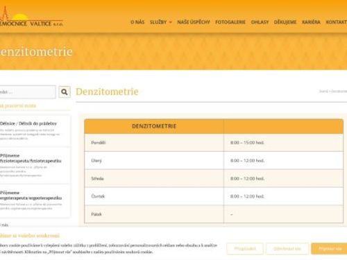 Denzitometrie Nemocnice Valtice