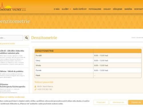 Denzitometrie Nemocnice Valtice
