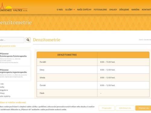 Denzitometrie Nemocnice Valtice