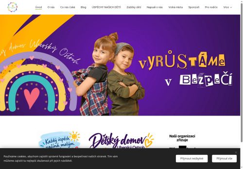Webové stránky Dětský domov Uherský Ostroh, Uherský Ostroh