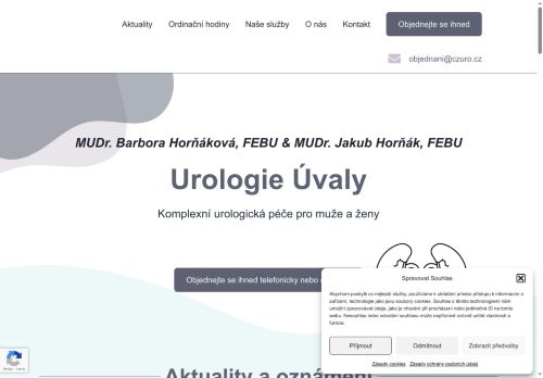 Zobrazit webové stránky Urologická ambulance - MUDr. Barbora Horňáková, FEBU a MUDr. Jakub Horňák, FEBU