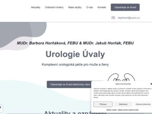 Urologická ambulance - MUDr. Barbora Horňáková, FEBU a MUDr. Jakub Horňák, FEBU