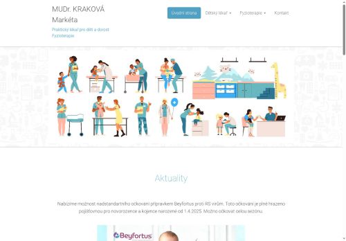 Zobrazit webové stránky Praktický lékař pro děti a dorost - MUDr. Markéta Kraková