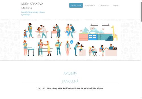 Zobrazit webové stránky Praktický lékař pro děti a dorost - MUDr. Markéta Kraková