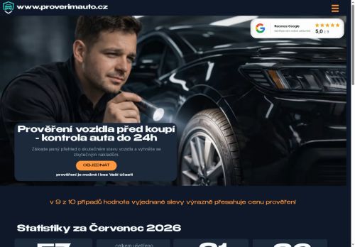 Zobrazit webové stránky Prověření vozidel - David Kukla