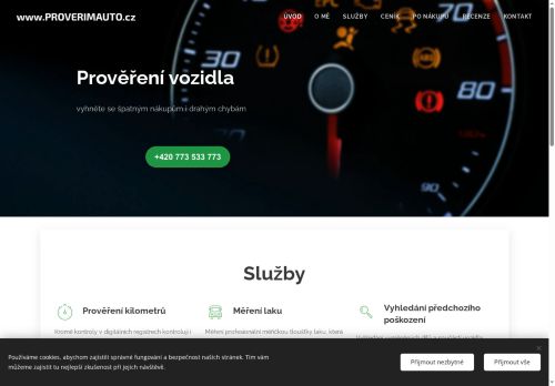 Zobrazit webové stránky Prověření vozidel - David Kukla