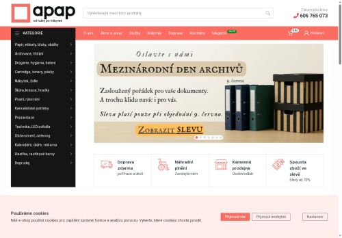 APAP IN s.r.o. nabízí práci na pozici SKLADNÍK/SKLADNICE - INVALIDA (OZP) v obci Praha