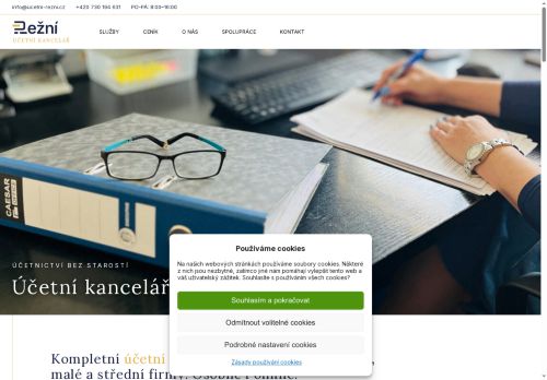 Webové stránky Účetní kancelář Režní s.r.o., Bílovice-Lutotín