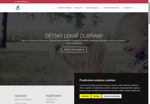 Zobrazit webové stránky Praktický lékař pro děti a dorost - MUDr. Eva Vrzalová