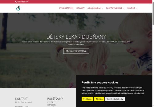 Zobrazit webové stránky Praktický lékař pro děti a dorost - MUDr. Eva Vrzalová
