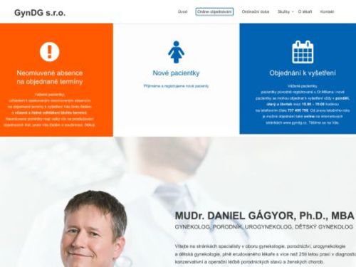 Gynekologická ambulance GynDG s.r.o. - MUDr. Daniel Gágyor Ph.D., MBA
