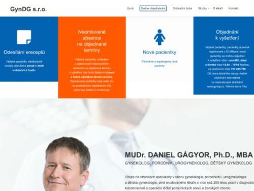 Gynekologická ambulance GynDG s.r.o. - MUDr. Daniel Gágyor Ph.D., MBA