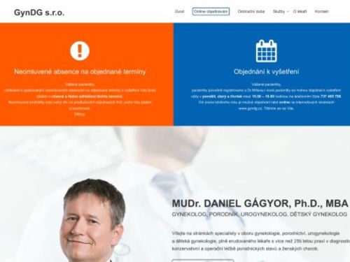 Gynekologická ambulance GynDG s.r.o. - MUDr. Daniel Gágyor Ph.D., MBA