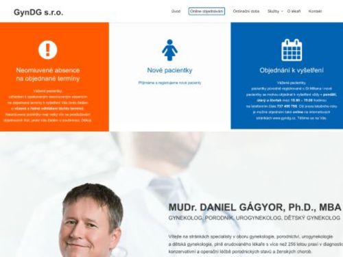 Gynekologická ambulance GynDG s.r.o. - MUDr. Daniel Gágyor Ph.D., MBA