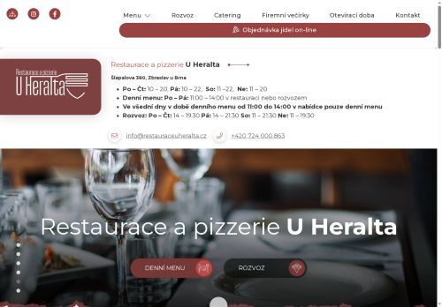 Zobrazit webové stránky Restaurace U Heralta