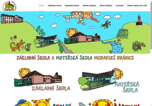 Webové stránky Základní škola a mateřská škola Moravské Bránice, Moravské Bránice