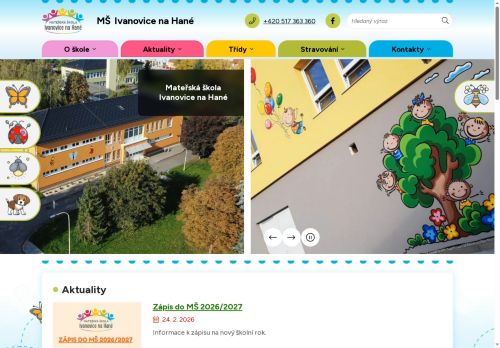 Mateřská škola Ivanovice na Hané, Mlýnská 366, příspěvková organizace nabízí práci na pozici Uklízeč/ka v obci Ivanovice na Hané