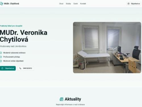 Praktický lékař pro dospělé - MUDr. Veronika Chytilová