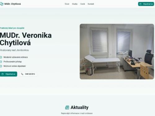 Praktický lékař pro dospělé - MUDr. Veronika Chytilová