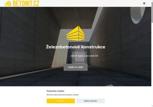 Webové stránky BETONIT CZ s.r.o., Praha